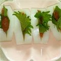 mamajiro's cooksnap of when they made あと一品欲しい時☆かまぼこ＆梅＆シソ.