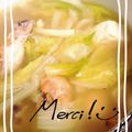 桜井凛子's cooksnap of when they made 白菜と鶏肉と春雨の塩味お鍋。.