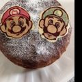 梅花月☆'s cooksnap of when they made 誕生日ケーキ～チョコプレート～マリオ.