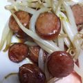 sanama0826's cooksnap of when they made 焼き肉のタレ✿ウインナー☆モヤシ.