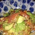 olive0316's cooksnap of when they made アボカドサーモンのわさびマヨ和え♪.