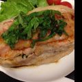 ありぷーちゃん's cooksnap of when they made 疲労回復♥︎豚こまとベーコンとしそ重ね焼.