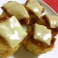 羽尼うに's cooksnap of when they made がんものチーズ焼き.
