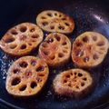 chiantiaki's cooksnap of when they made 居酒屋風⁈なれんこんステーキ.