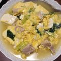 ちて。's cooksnap of when they made ふわふわ鶏肉とお豆腐の柳川風卵とじ.