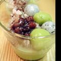 Nanaちゃんねる's cooksnap of when they made 抹茶のパンナコッタ～小豆・豆腐白玉添え～.