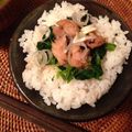 ckky's cooksnap of when they made 鶏肉とほうれん草のウマウマ丼.