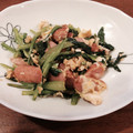 イカママ's cooksnap of when they made 簡単♪ 小松菜♡ウインナー炒め.
