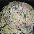 天使のみうちゃん's cooksnap of when they made きのことベーコンのクリームソーススパゲティ（ポルチーニ風味）.