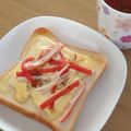 ﾋﾟﾛﾐ♡'s cooksnap of when they made ＃かにかまマヨトースト.