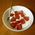 Nanten129's cooksnap of when they made まるで南国フルーツ！トマト寒天ヨーグルト.