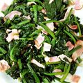 のあめろ♪'s cooksnap of when they made ほうれん草とベーコンのソテー.