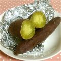 sweet_rose's cooksnap of when they made レンジ＆トースターで簡単焼きいも☆.