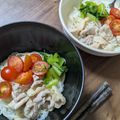 arynkk's cooksnap of when they made 冬も夏もピッタリ鶏塩そうめん（にゅうめん.