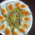 ちなつのママ's cooksnap of when they made キャベツとゆで卵の蒸しサラダ.
