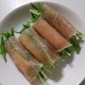 たあゆ13's cooksnap of when they made 簡単オードブル★チーズと水菜の生ハム巻き.