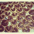 麻ちゃん2525's cooksnap of when they made ダブルハートチョコクッキー＊バレンタイン.