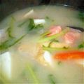 ゆかぽん1966's cooksnap of when they made 鮭アラで味噌汁！.