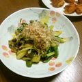 本日のレシピ's cooksnap of when they made セロリの葉の炒め物.
