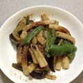 るぅりんママ's cooksnap of when they made お弁当に◎茄子ピーマン＆ちくわの胡麻味噌.