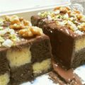 リンゴのあめちゃん's cooksnap of when they made スクエアナッツチョコレートケーキ.