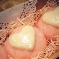 さきこ☻'s cooksnap of when they made バレンタイン❤簡単！ハートの紅白饅頭❤.