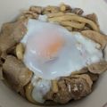 ひぃちゃんひー's cooksnap of when they made 照り焼き温玉うどん♪.