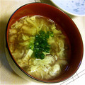 cyan_MYK's cooksnap of when they made ふわふわ卵ともずくのスープ.
