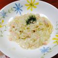 Caoroo♡'s cooksnap of when they made お店の味☆簡単サーモンクリームパスタ.