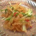 もりふち's cooksnap of when they made 簡単なお酒のあて！中華クラゲと水菜サラダ.