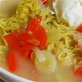 汰木ﾟo｡'s cooksnap of when they made ☆即席ラーメンで！！皿うどん☆.