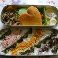 ★抹茶せんべい★'s cooksnap of when they made ❤❤❤ハートのレース弁当❤❤❤.