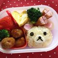 imocchiモッチ's cooksnap of when they made 簡単キャラ弁☆カップでリラ＆コリラックマ.