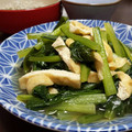 tonsuke＊'s cooksnap of when they made 小松菜とうすあげの炊いたん.