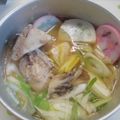 かす”お's cooksnap of when they made 漁師～祝いの汁物.