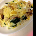 Sarah09's cooksnap of when they made 豚コマ肉と玉ねぎの卵とじ丼.