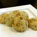 まみはつ's cooksnap of when they made ボウル混ぜ☆冷蔵発酵白ゴマパン.