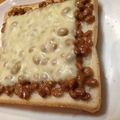 エビカニ食べたい's cooksnap of when they made 納豆チーズトースト☆ミ.