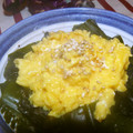 Satoco❋'s cooksnap of when they made わかめとたまごのにんにく炒め♪.