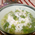 Satoco❋'s cooksnap of when they made 炊飯器で、春菊と大根のおかゆ.