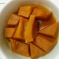 medias's cooksnap of when they made レンジでかぼちゃの煮物.