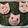 kana76's cooksnap of when they made 三匹の子豚（キャラ弁おかず）.