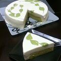 スノーリリィ's cooksnap of when they made 手土産に♪抹茶マーブルレアチーズケーキ.