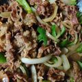 りこちゃんのママ's cooksnap of when they made 牛バラ肉とピーマンの炒め物～プルコギ風.
