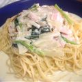 ワクワクメロンパンナ's cooksnap of when they made ☆小松菜とベーコンのクリームパスタ☆.