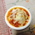 joy09's cooksnap of when they made スライスポテトのミートソースチーズ焼き.