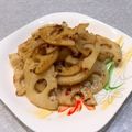 みかんリンゴ's cooksnap of when they made 麺つゆで簡単　レンコンのキンピラ　どすぇ.