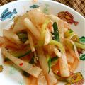 えりまきたん's cooksnap of when they made 大根ときゅうりのナムル.