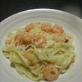 あさしし's cooksnap of when they made プリプリえび♪クリームパスタ.