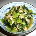 kurukurumin's cooksnap of when they made 小松菜とシーチキンのわさびしょうゆ和え.